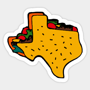 Texas Taco Sticker